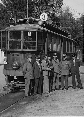 10 septembre 1942, le dernier tram entre Grand-Pré et Petit-Saconnex - Collection SNOTPG 10 septembre 1942, le dernier tram entre Grand-Pré et Petit-Saconnex - Collection SNOTPG