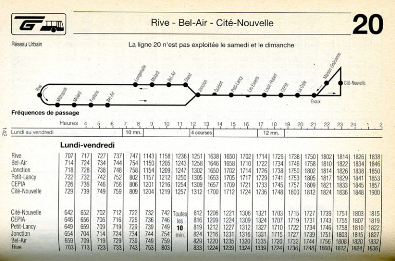 La ligne 20 La ligne 20