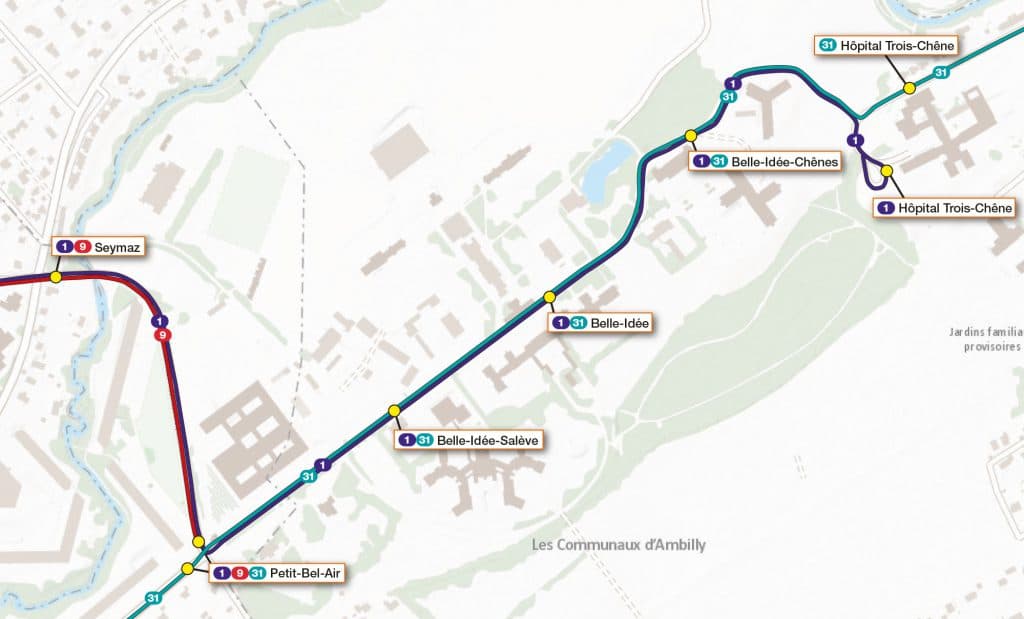 Plan prolongement ligne 1 - Carte SNOTPG