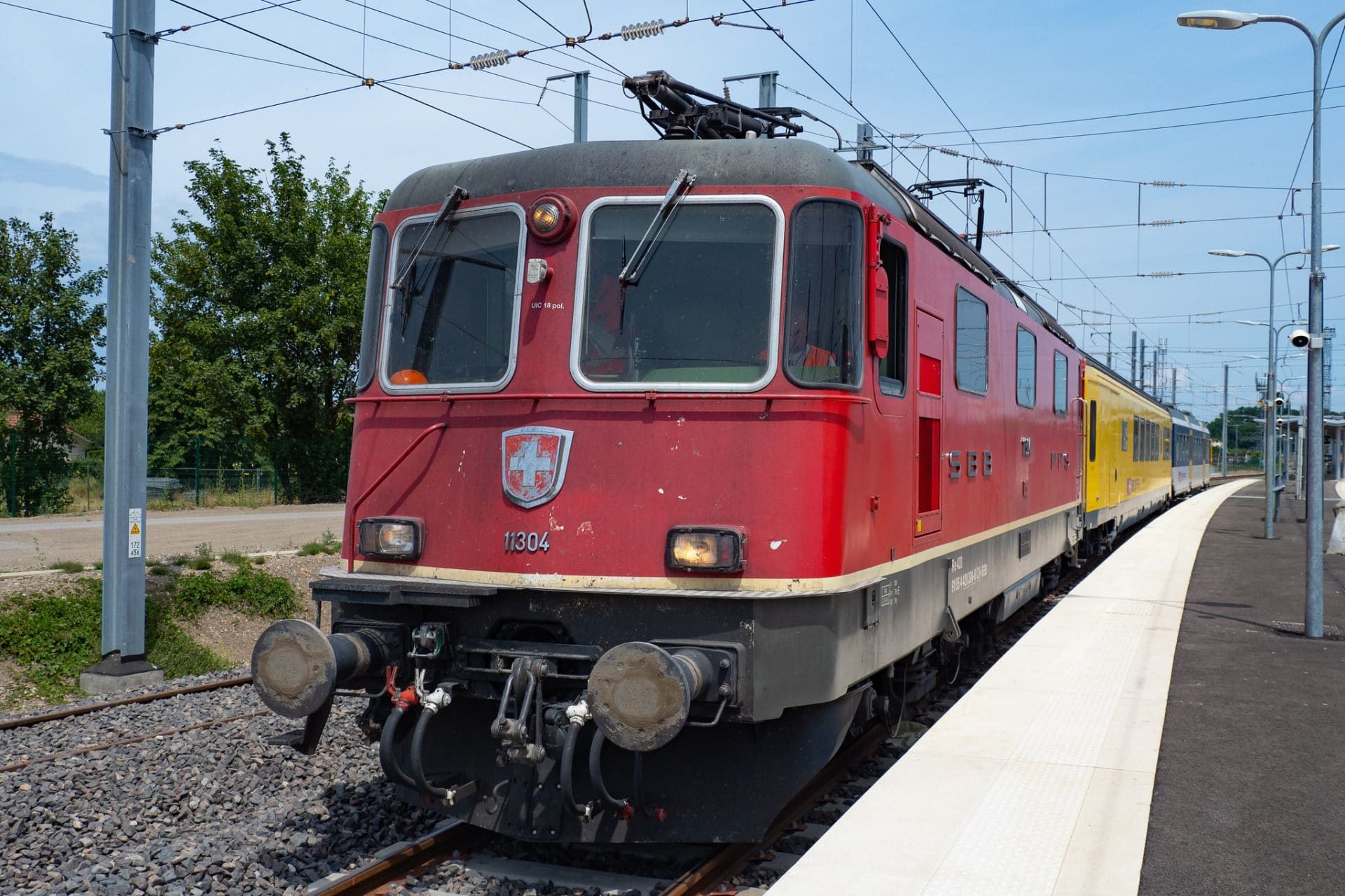 Train CFF en gare d’Annemasse