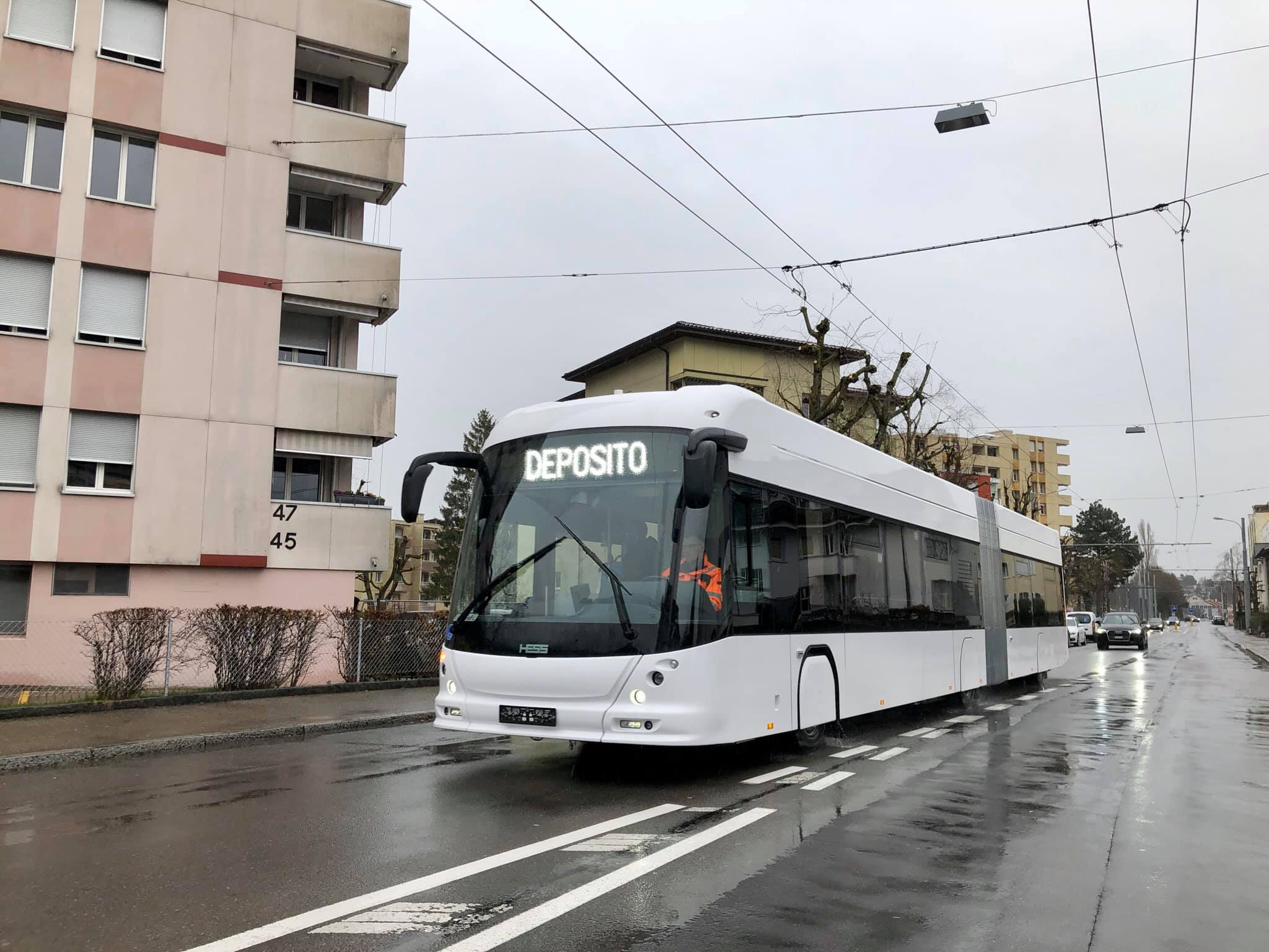 Test trolleybus Hess
