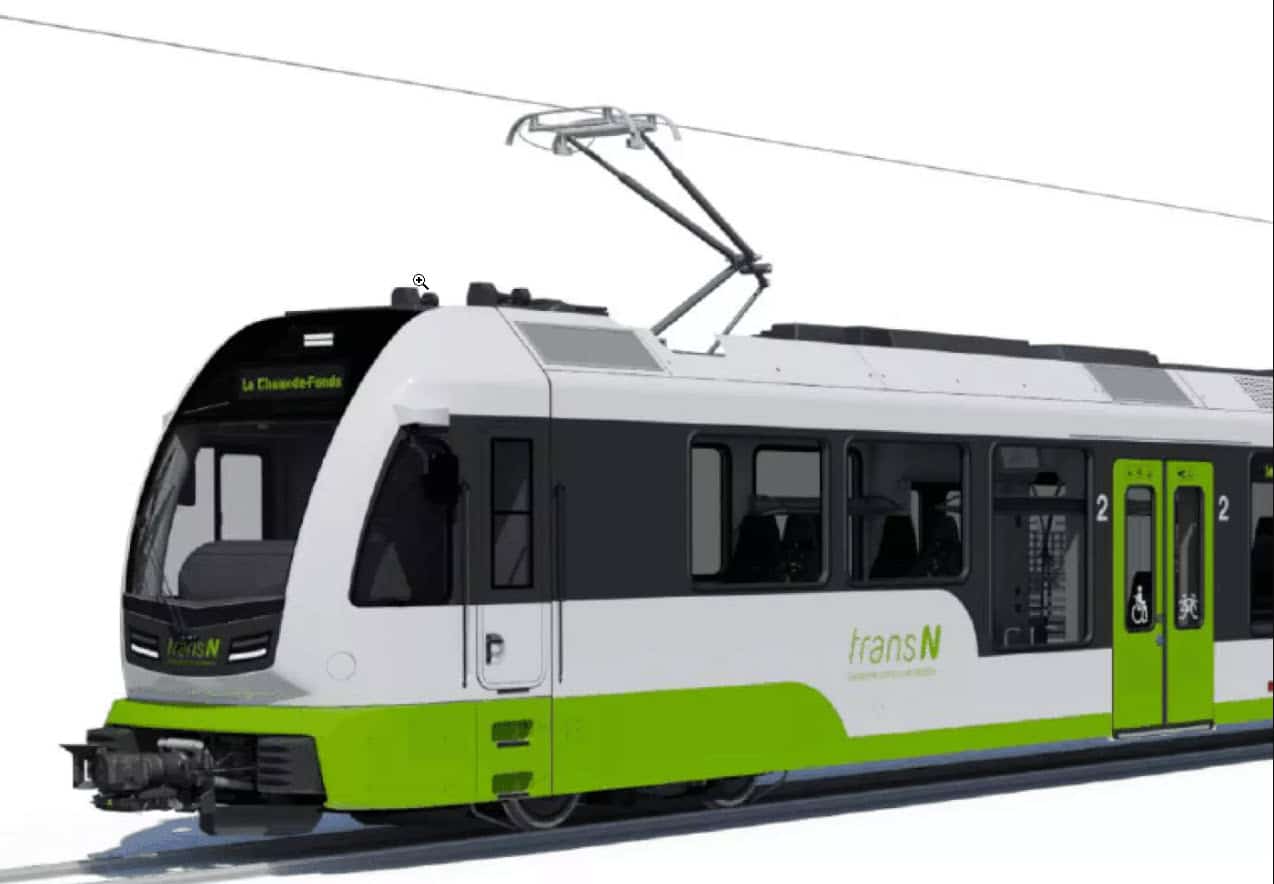 De nouveaux trains pour la ligne transN, La Chaux-de-Fonds – Les Ponts-de-Martel dès 2024
