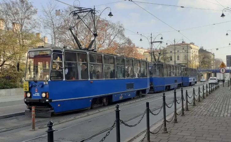 140e anniversaire du tramway de Cracovie (Pologne)