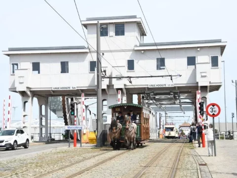 Reportage photo réalisé à l’occasion de la célébration du 150e anniversaire du réseau de tramways à voie métrique d’Anvers (Belgique), le dimanche 28 mai 2023