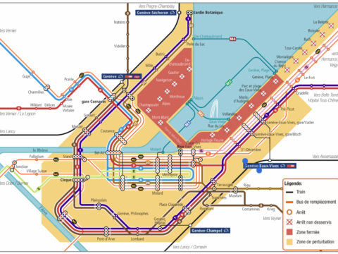 Perturbations sur le réseau TPG lors de la Lake Parade