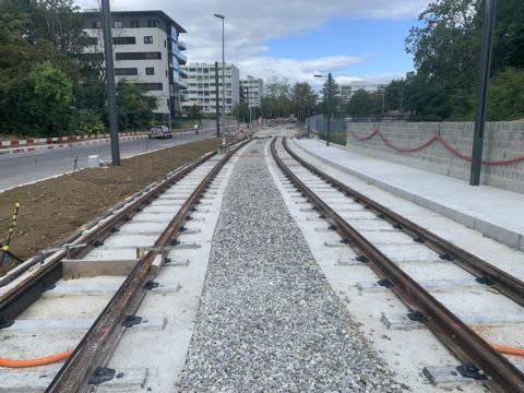 Tramway de Saint-Julien, avancement des travaux, semaine 31