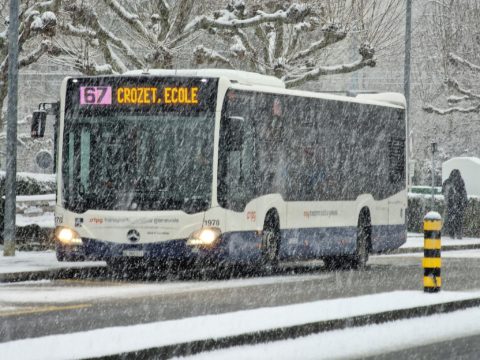 Neige à Genève