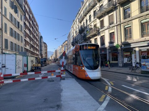 Réaménagement de la rue de Carouge