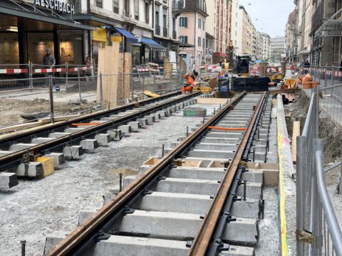 Travaux rue de Carouge 2ème phase, suivi du chantier